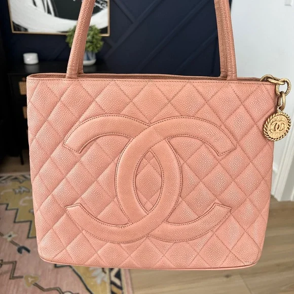 Chanel Quilted Caviar Leather Medallion Tote - Picture 16 of 16